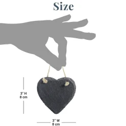 Always and Forever Memorial Heart Slate Ornament