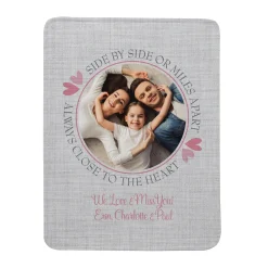 Always Close To Me Photo Plush Blanket