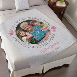 Always Close To Me Photo Plush Blanket