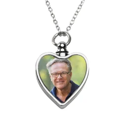 Always In My Heart Cremation Photo Necklace