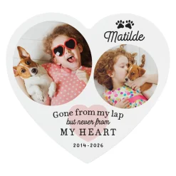 Always in My Heart Pet Photo Wood Heart