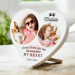 Always in My Heart Pet Photo Wood Heart