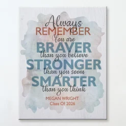 Always Remember Graduation Canvas