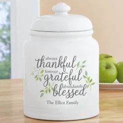 Always Thankful Cookie Jar