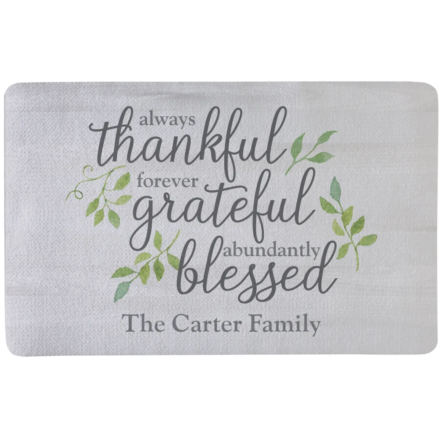 Always Thankful Doormat