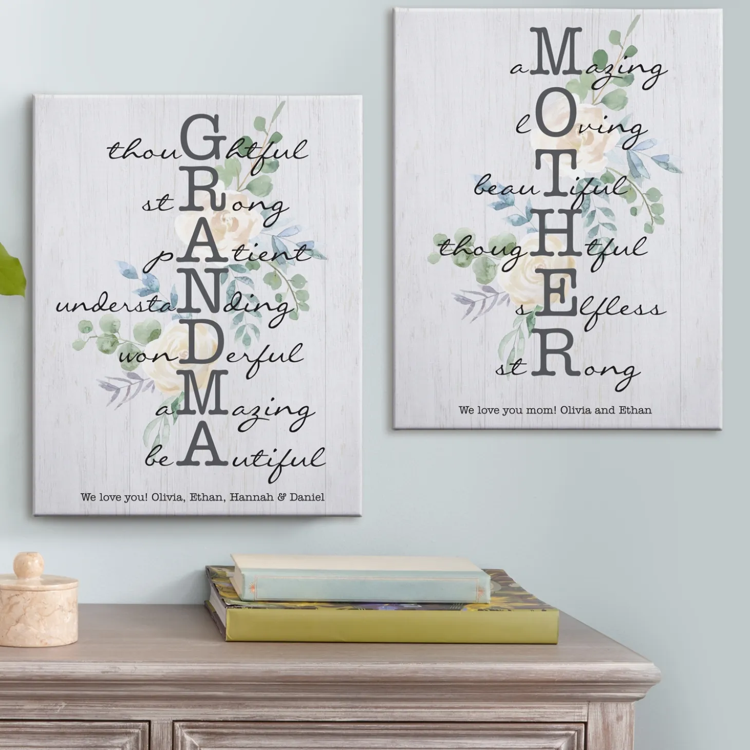 Amazing Mother & Grandma Canvas