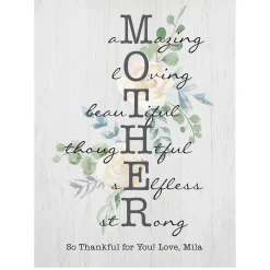 Amazing Mother & Grandma Wood Block