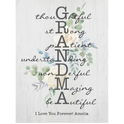 Amazing Mother & Grandma Wood Block