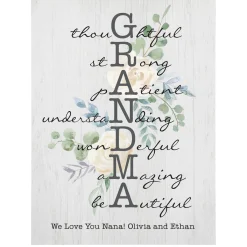 Amazing Mother & Grandma Wood Block
