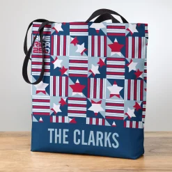 America250™ Geometric Squares Tote Bag