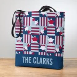 America250™ Geometric Squares Tote Bag