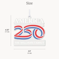 America250™ Laser-Cut Acrylic Ornament
