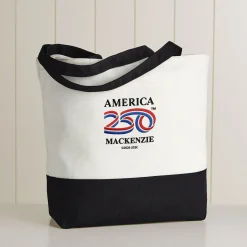 America250™ Logo Embroidered Tote Bag