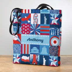 America250™ Patriotic Squares Tote Bag