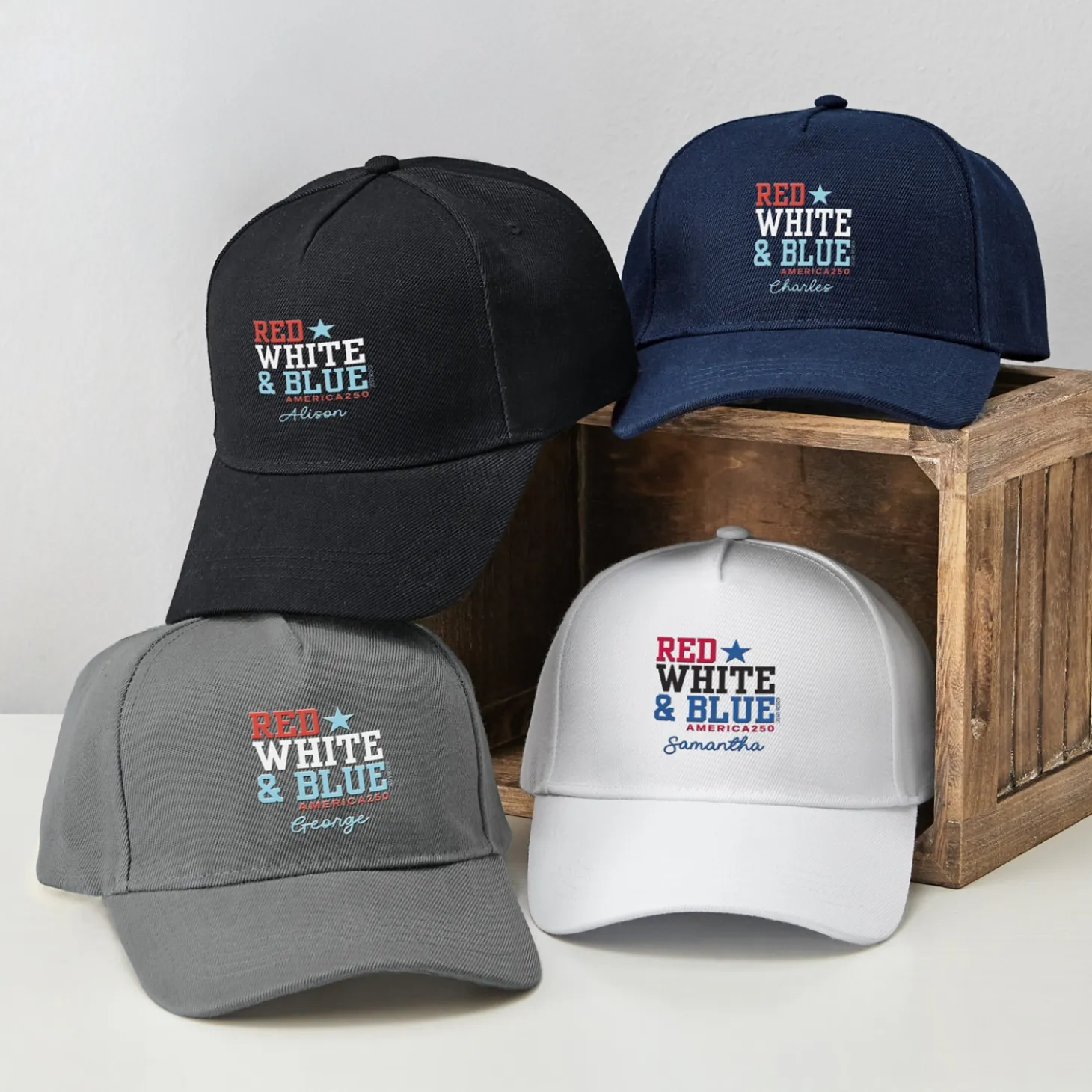 America250™ Red White & Blue Hat