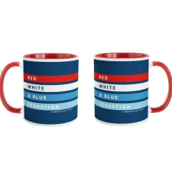 America250™ Red White & Blue Striped Mug