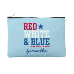 America250™ Red White & Blue Zipper Pouch