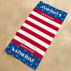 America250™ Stars and Stripes Beach Towel