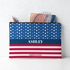 America250™ Stars and Stripes Zipper Pouch
