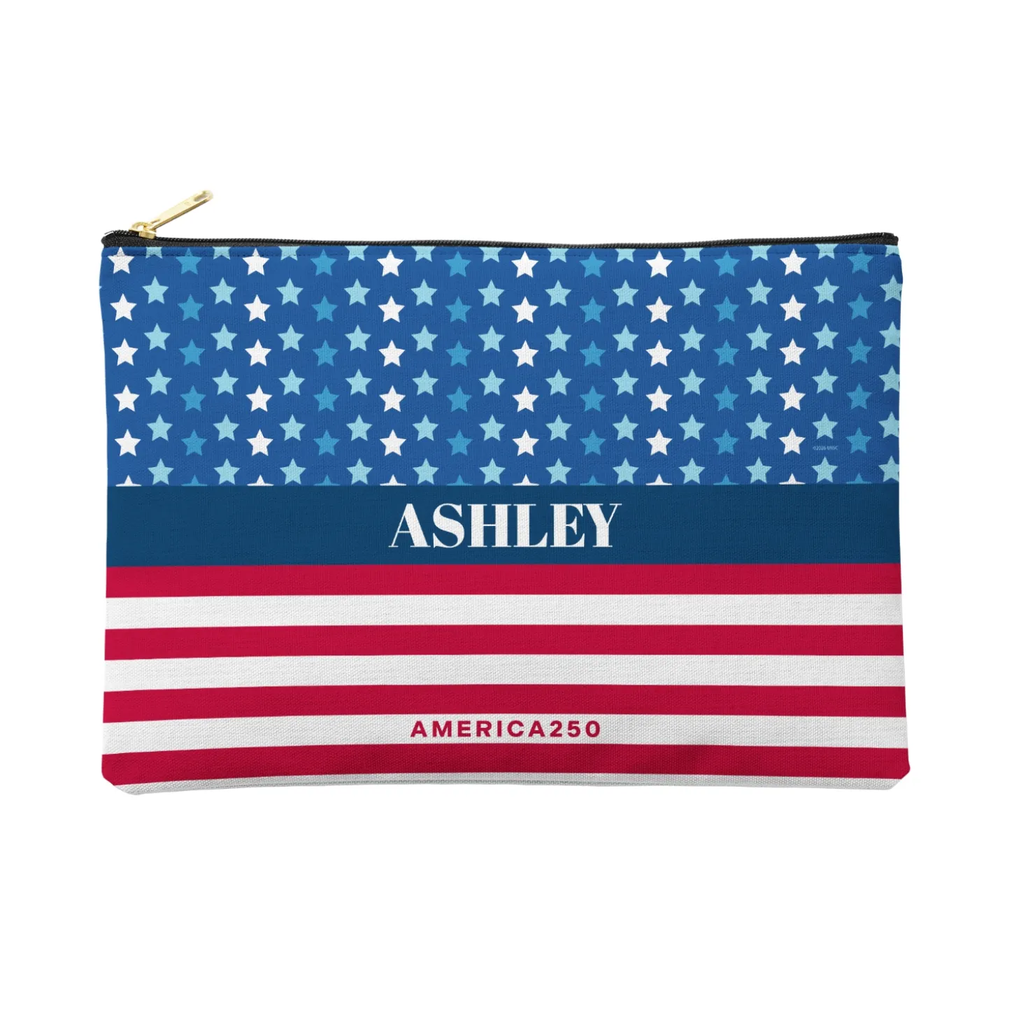 America250™ Stars and Stripes Zipper Pouch