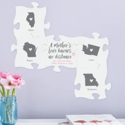 A Mother's Love Knows No Distance Mini Puzzle Piece Set