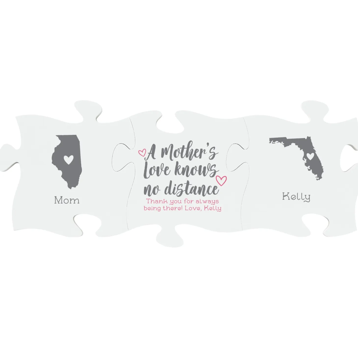 A Mother's Love Knows No Distance Mini Puzzle Piece Set