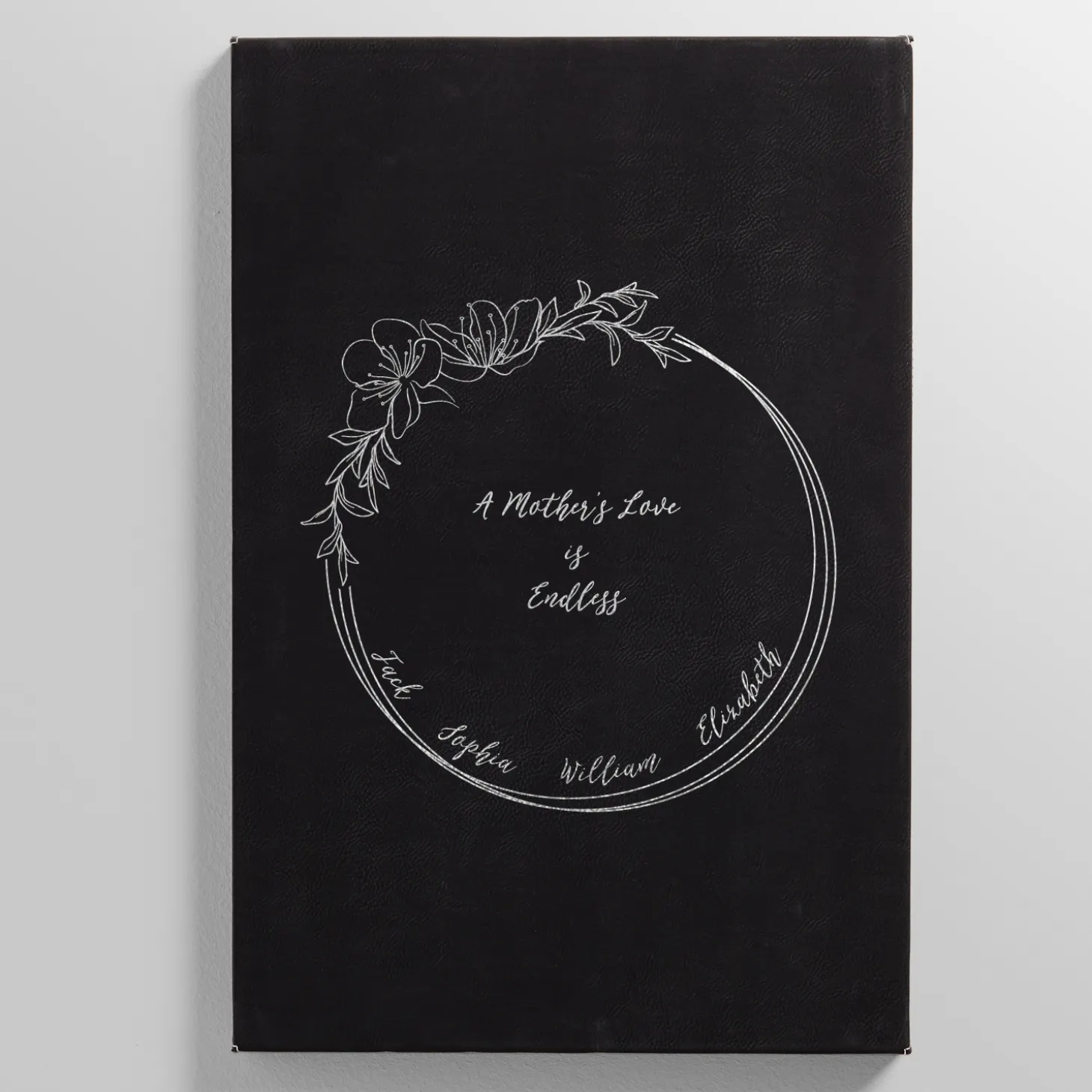 A Mother's Love Leather Wall Art