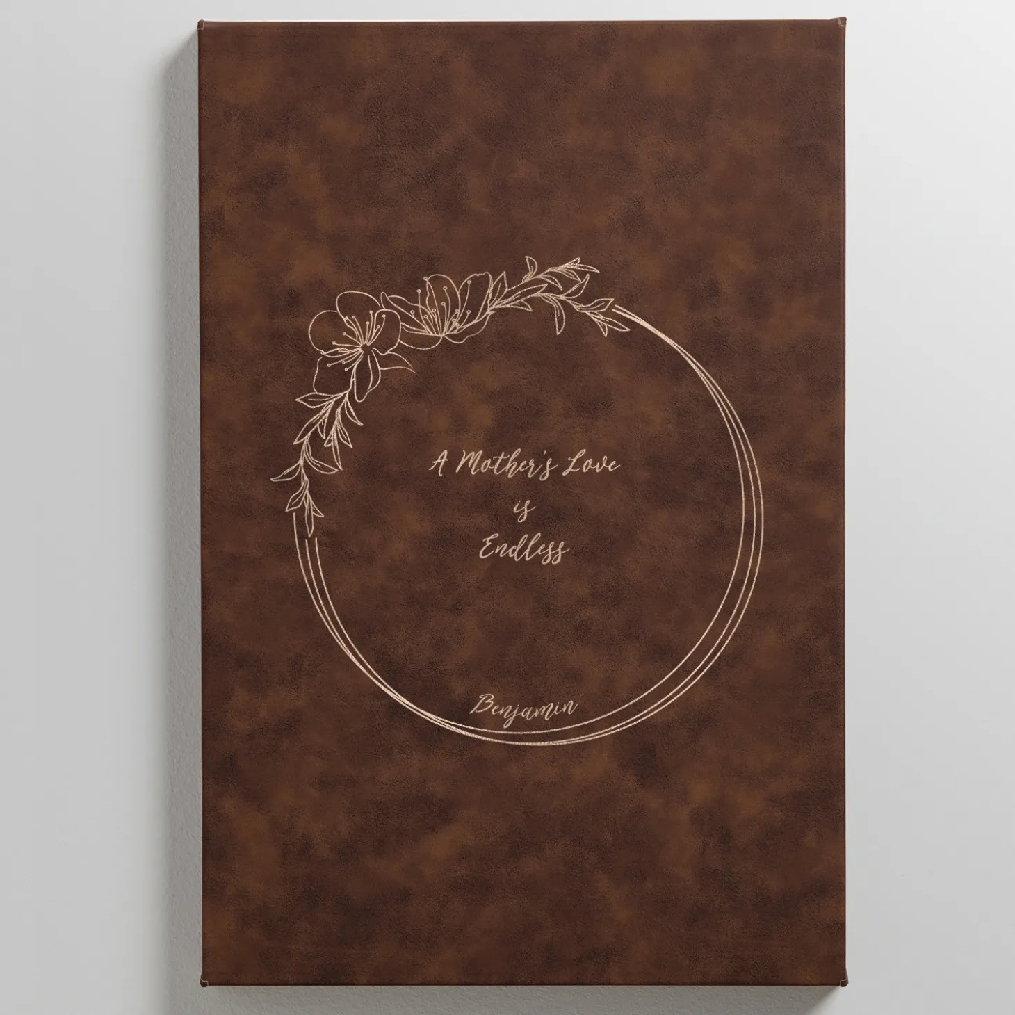A Mother's Love Leather Wall Art