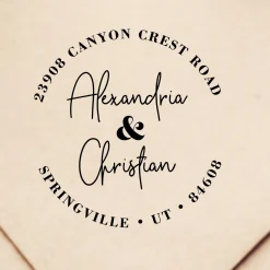 An Elegant Union Self-Inking Stamp