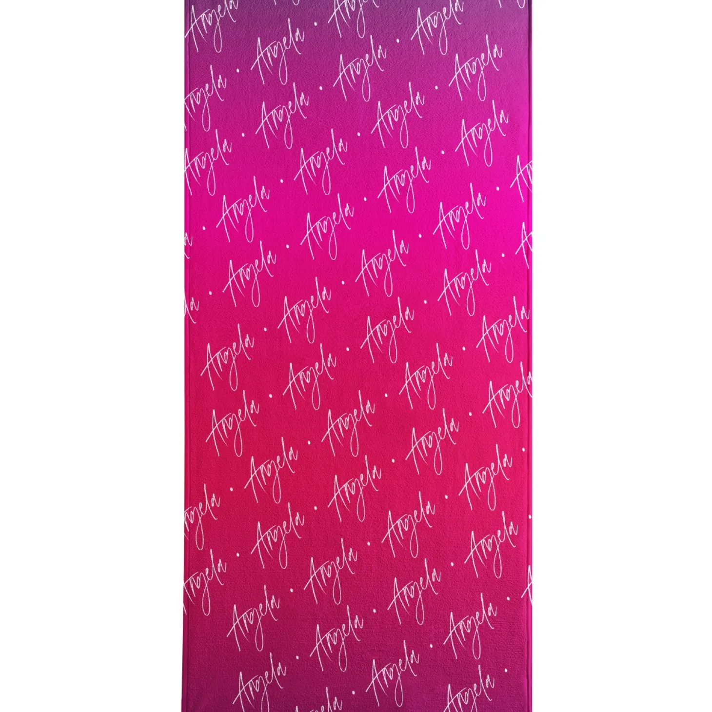 Angled Signature Beach Towel