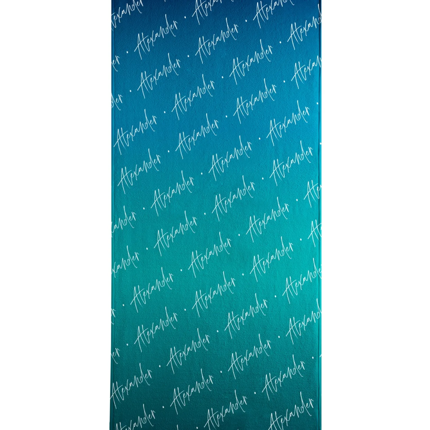 Angled Signature Beach Towel