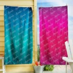 Angled Signature Beach Towel