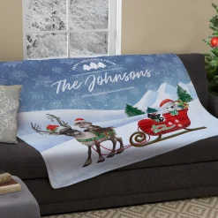 Animal Club International™ Christmas Delivery Plush Blanket