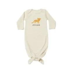 Animal Friends Baby Knotted Gown