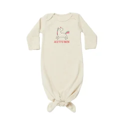 Animal Friends Baby Knotted Gown