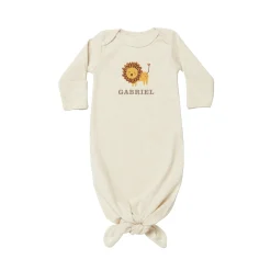 Animal Friends Baby Knotted Gown