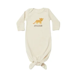 Animal Friends Baby Knotted Gown