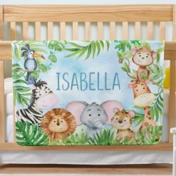 Animal Parade Baby Blanket
