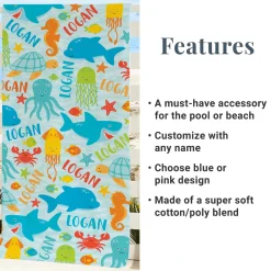 Animal Party Beach Towel