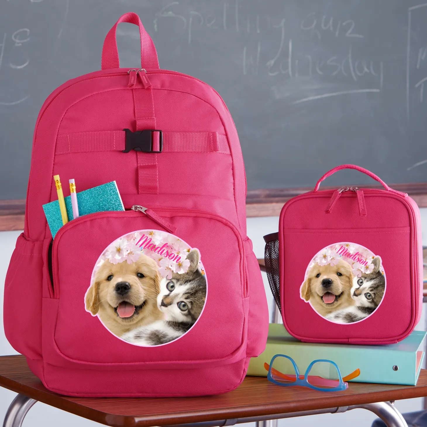 Animal With An Attitude Pink Backpack Collection