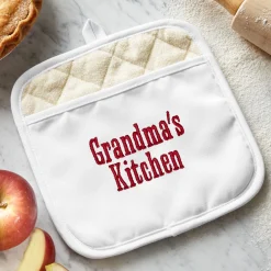 Any Message Embroidered Pot Holder