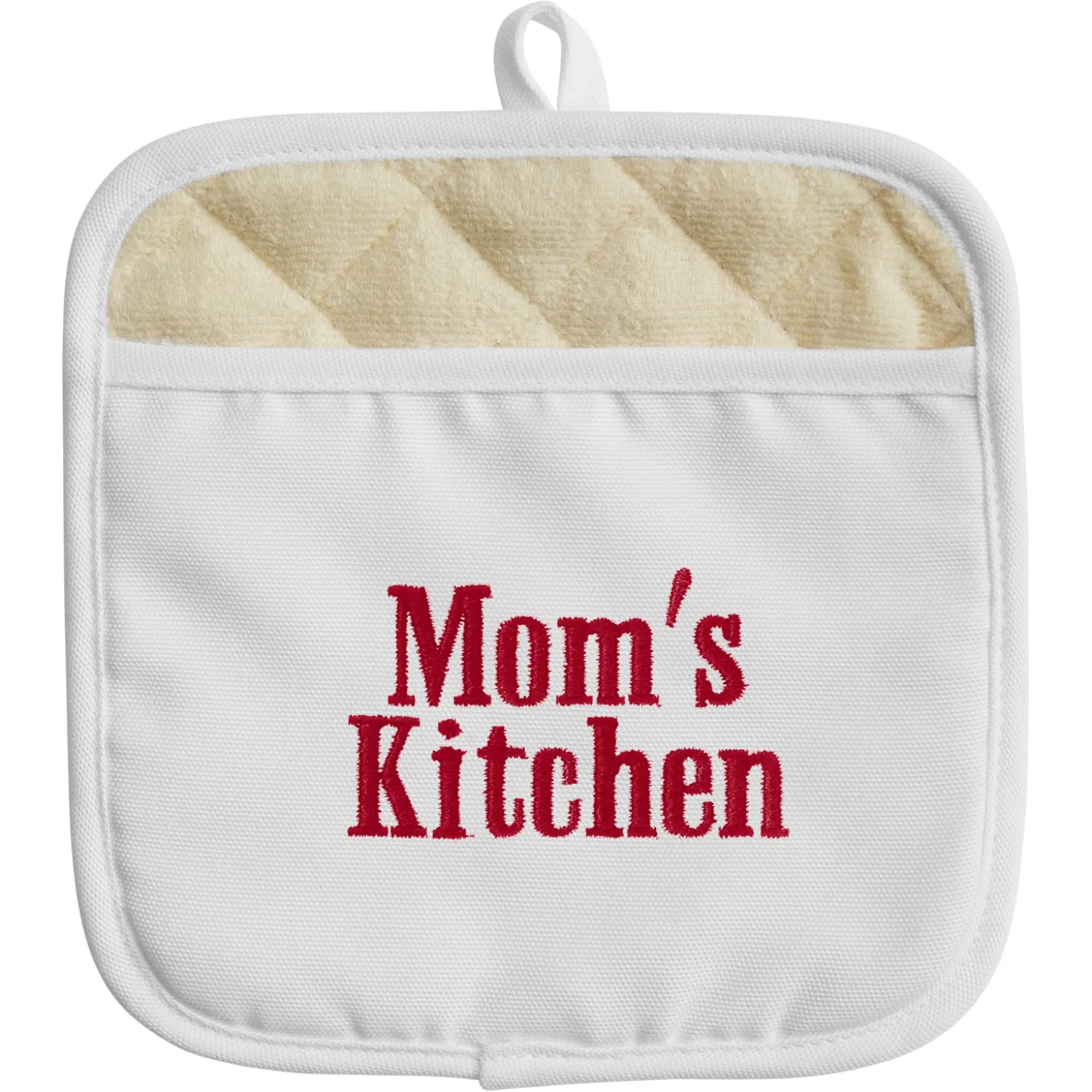 Any Message Embroidered Pot Holder