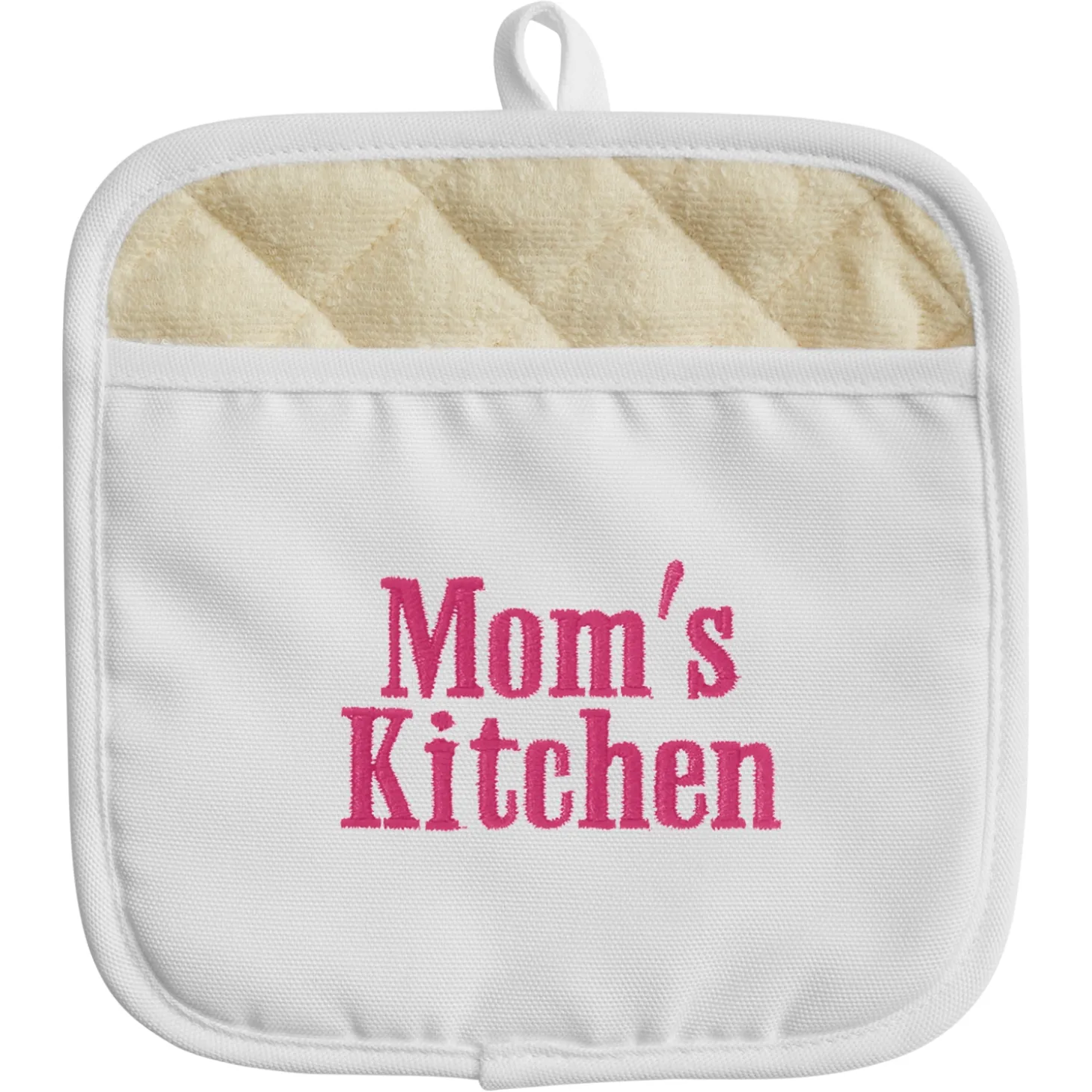 Any Message Embroidered Pot Holder