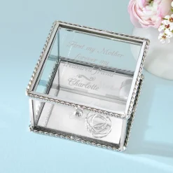 Any Message Glass Keepsake Box