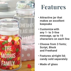 Any Message Glass Treat Jar