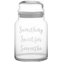 Any Message Glass Treat Jar