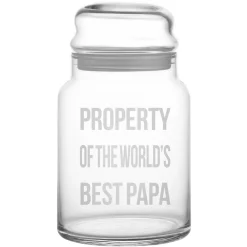 Any Message Glass Treat Jar