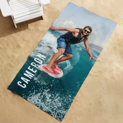 Any Message Photo Beach Towel