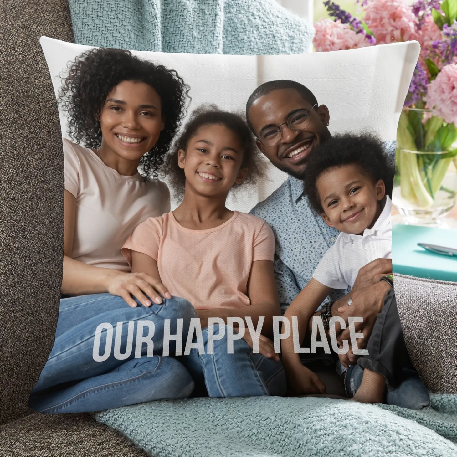 Any Message Photo Pillow