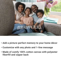 Any Message Photo Pillow